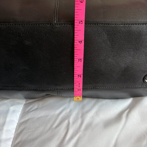 Coach Soho Hamptons Pleated Black Leather Shoulder Bag - Picture 5 of 12